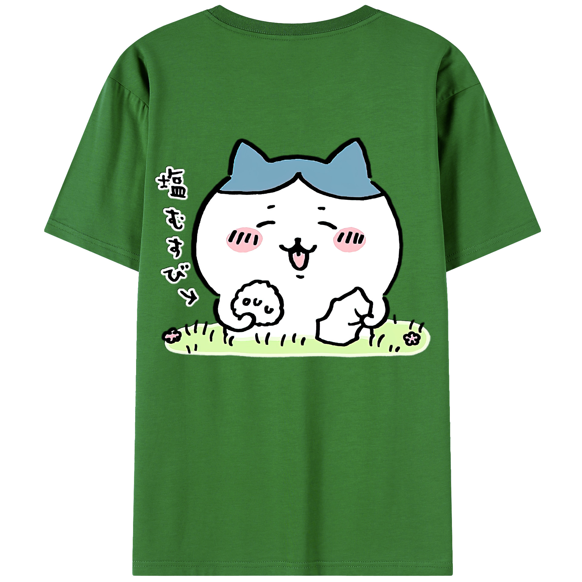 （画像用） ちいかわ ハチワレ Chii-kawa hachiware レディース半袖Tシャツ(バックプリント)